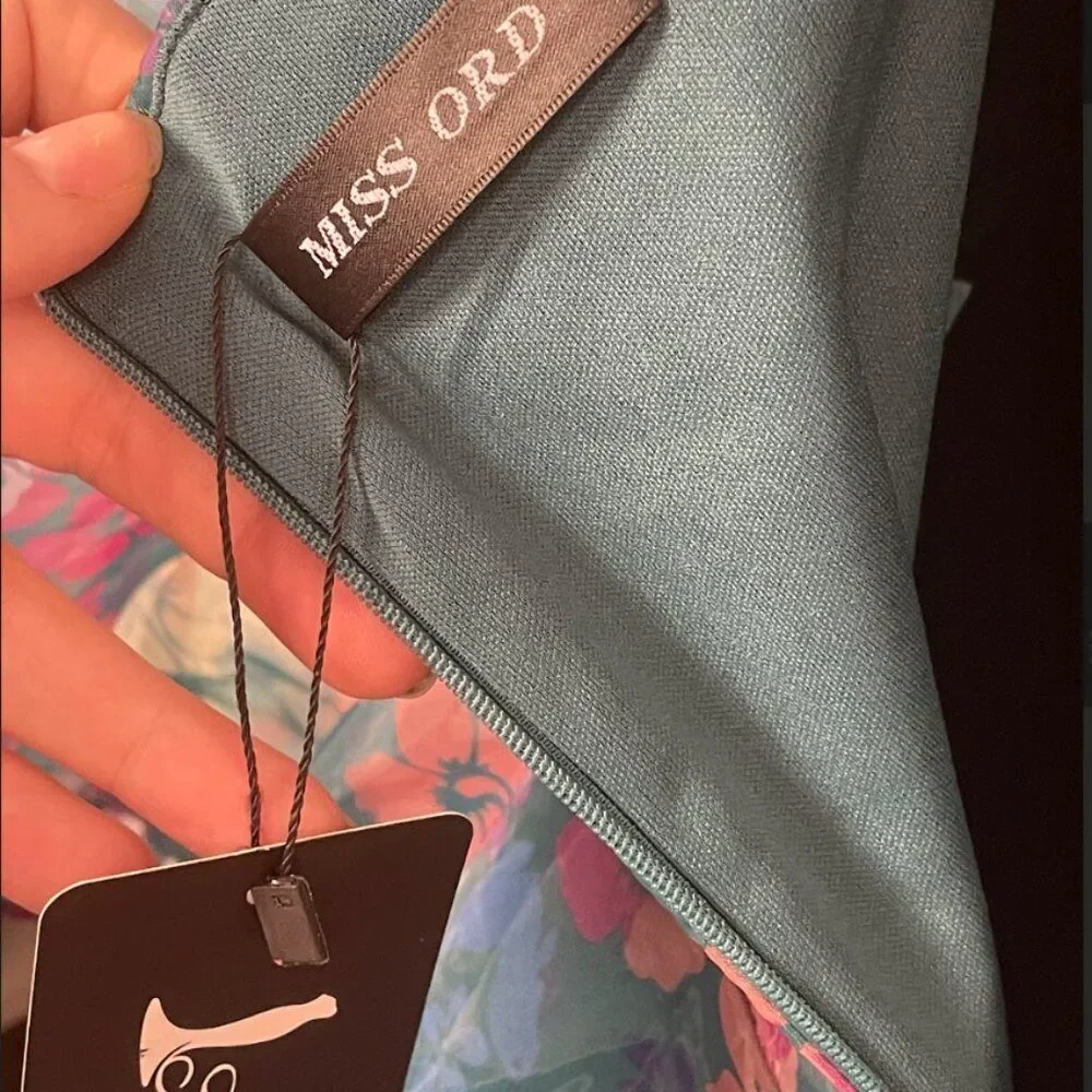 Selkie-Inspired Floral Organza Dress with Puff Sleeves - Picture 5 of 5